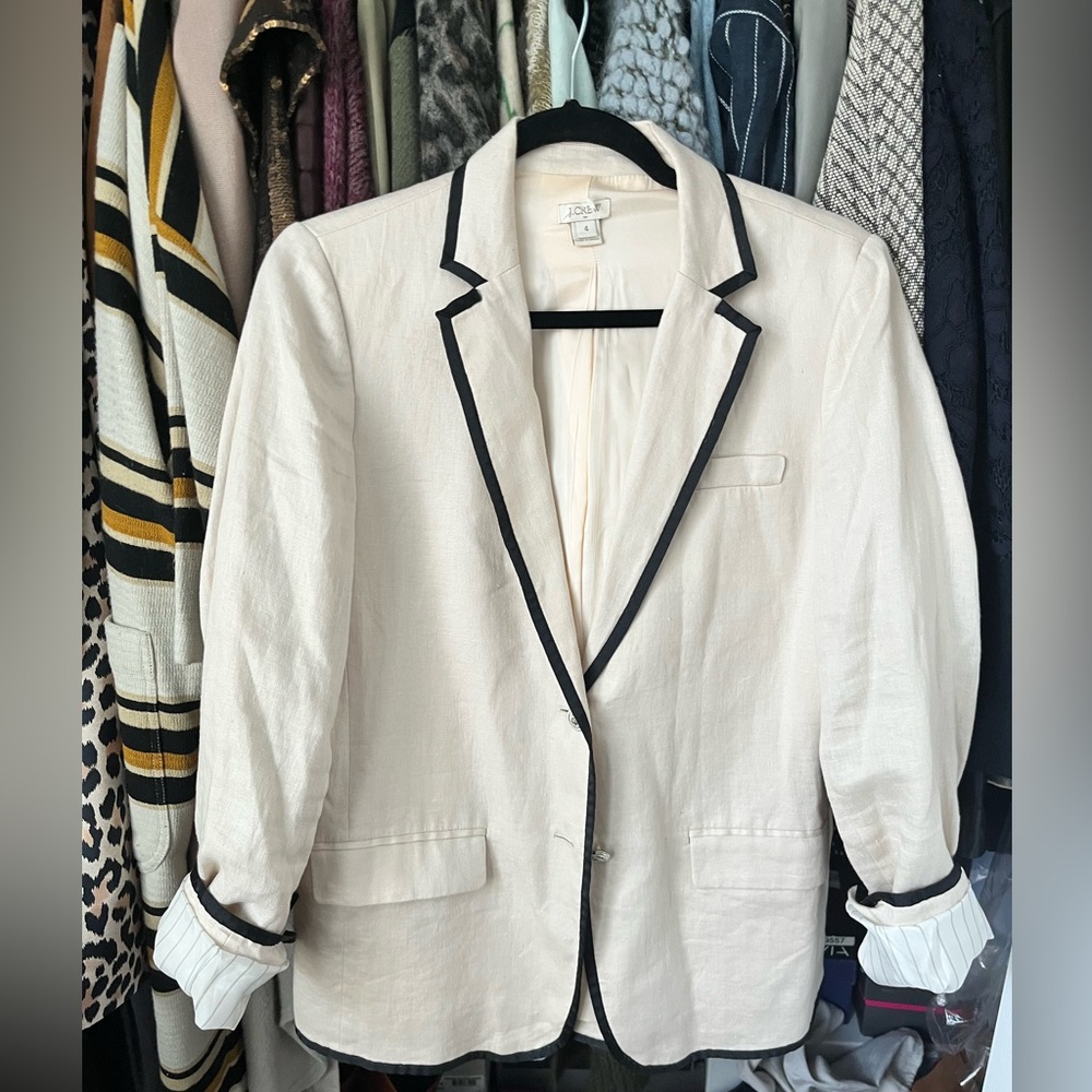100% Linen J. Crew Blazer